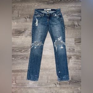 00S Abercrombie and Fitch Straight Leg Distressed Jeans